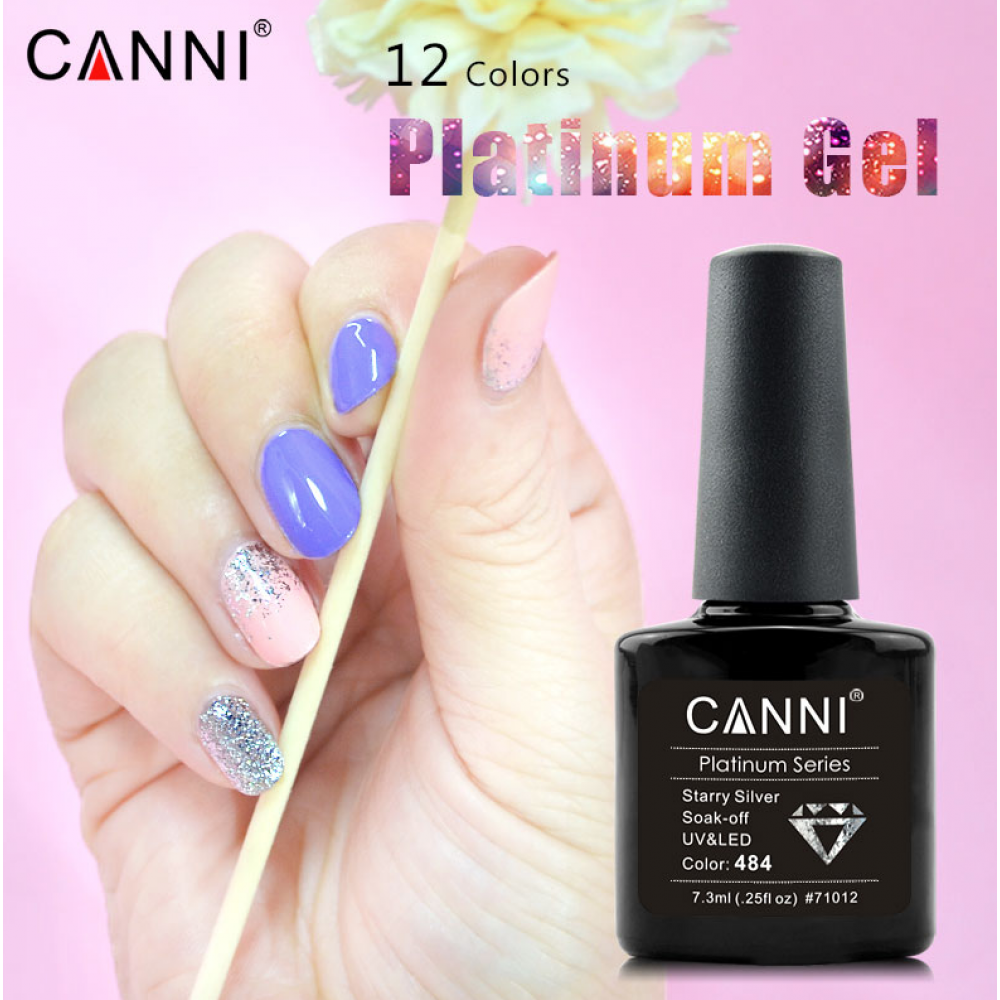 Canni Ημιμόνιμο Βερνίκι Νυχιών Platinum 491 ,7.3ml