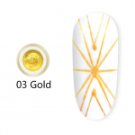 Canni Ημιμόνιμο Βερνίκι Νυχιών Spider Gel Gold ,8ml