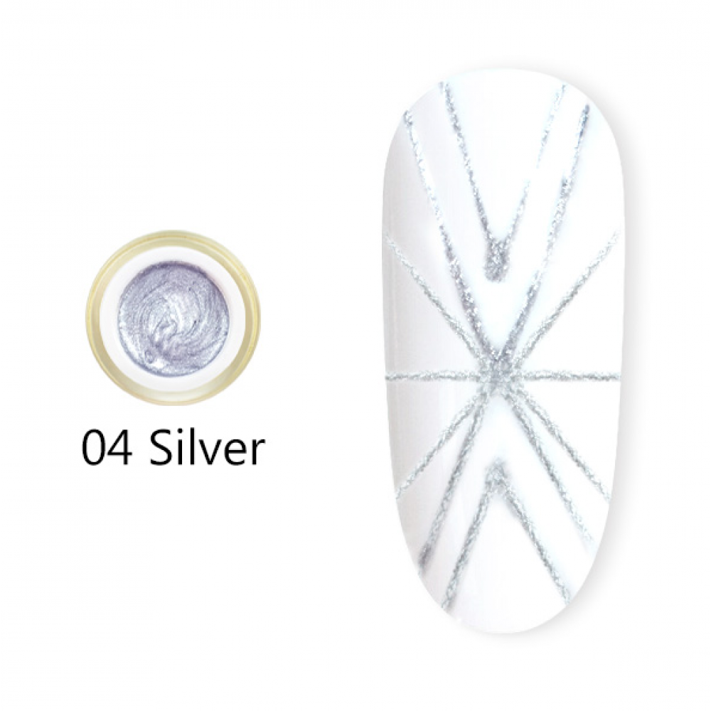 Canni Ημιμόνιμο Βερνίκι Νυχιών Spider Gel Silver ,8ml *