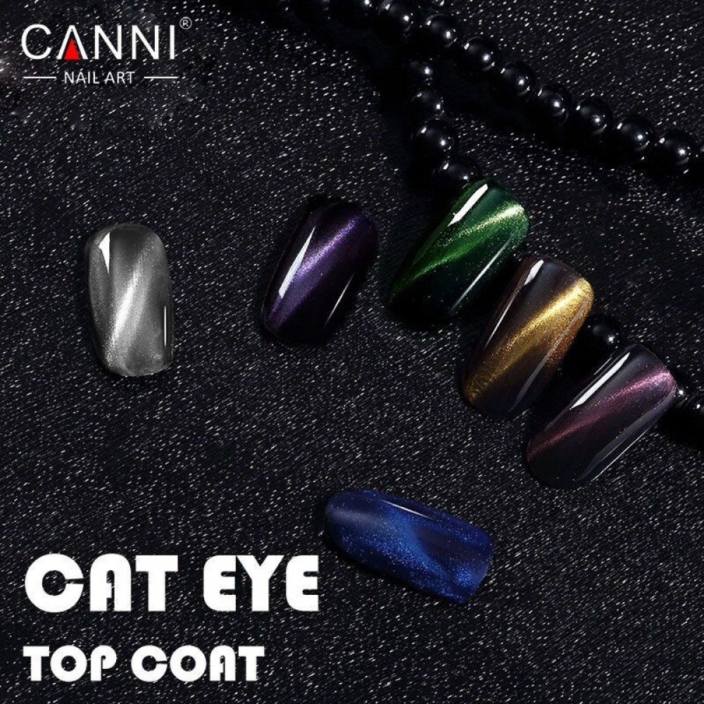 Canni Ημιμόνιμο Βερνίκι Νυχιών Top Coat Cat Eye 002 ,7.3ml Canni Ημιμόνιμο Βερνίκι Νυχιών Top Coat Cat Eye 002 ,7.3ml