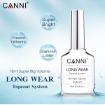 Canni Ημιμόνιμο Βερνίκι Νυχιών No Wipe Top Coat Long Wear 18ml