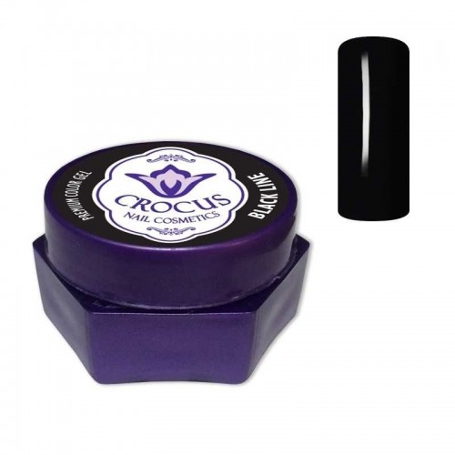 Crocus Premium Nail Color Gel Black Line 5G