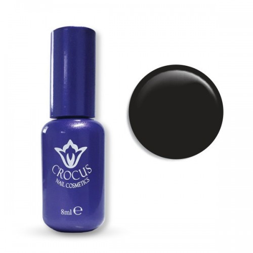 Crocus Ημιμόνιμο Βερνίκι Νυχιών Nail Polish Gel Black ,8ml