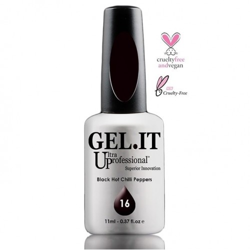 Gel It Up Ημιμόνιμο Βερνίκι Νυχιών 16 Black Hot Chilli Peppers ,11ml *