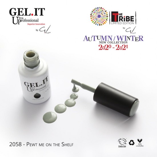 Ημιμόνιμο Βερνίκι Gel It Up 2058 Pewt me on the Shelf 11ml Ημιμόνιμο Βερνίκι Gel It Up 2058 Pewt me on the Shelf 11ml