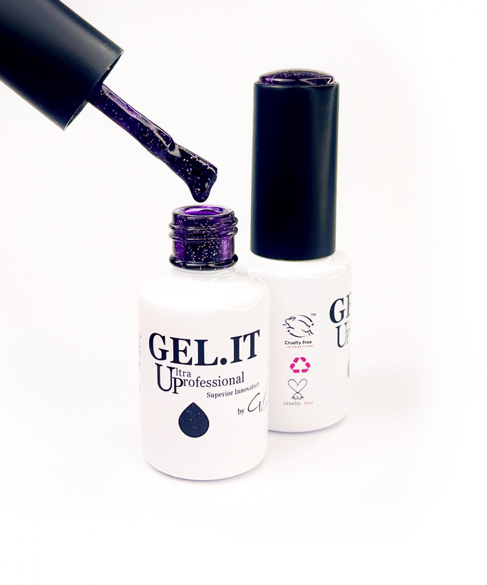 Gel It Up Ημιμόνιμο Βερνίκι Νυχιών 2328 Glittering Grape Galaxy ,11ml