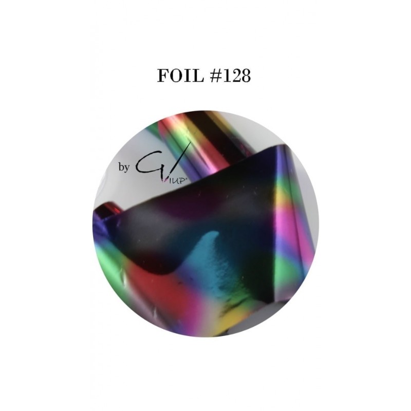 Gel It Up  Foil 128 Circular Rainbow Ombre
