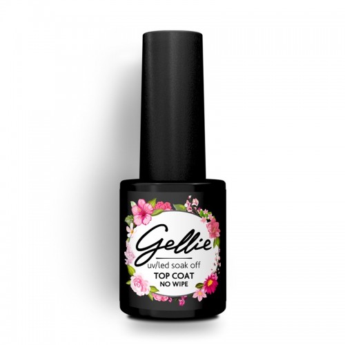 Gellie Top No Wipe Για Ημιμόνιμο Βερνίκι Νυχιών,10ml