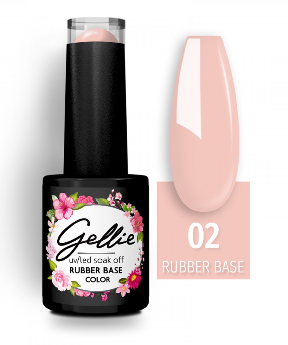 Gellie Rubber Base Color 02 ,10ml