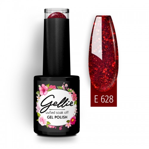 Gellie Ημιμόνιμο Βερνίκι Νυχιών E628 ,10ml
