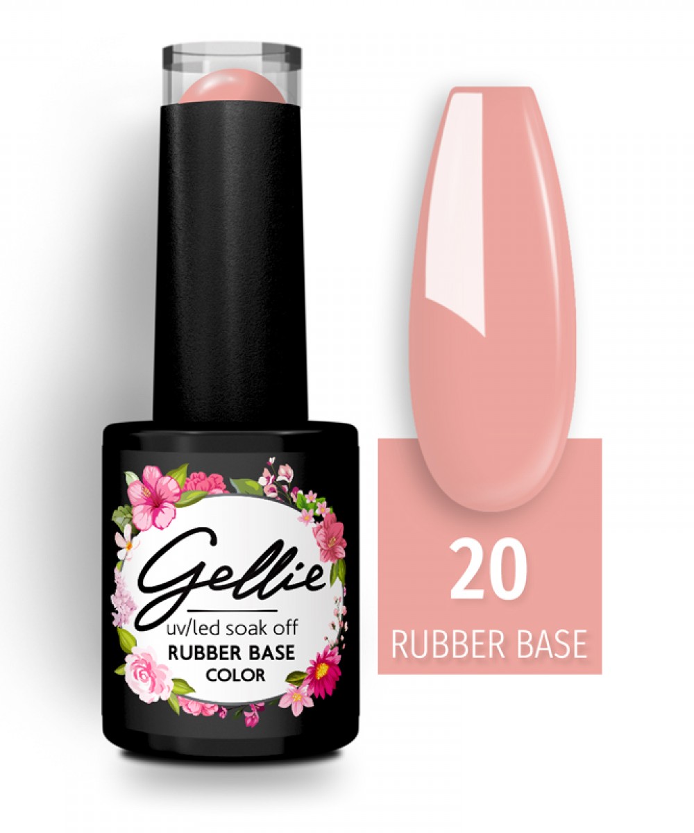 Gellie Rubber Base Color 20 ,10ml