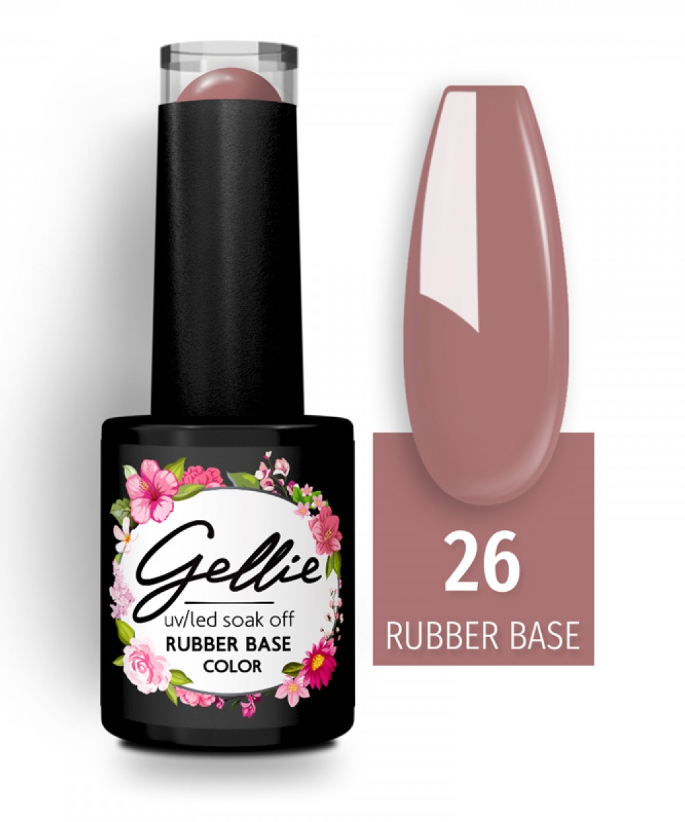 Gellie Rubber Base Color 26 ,10ml