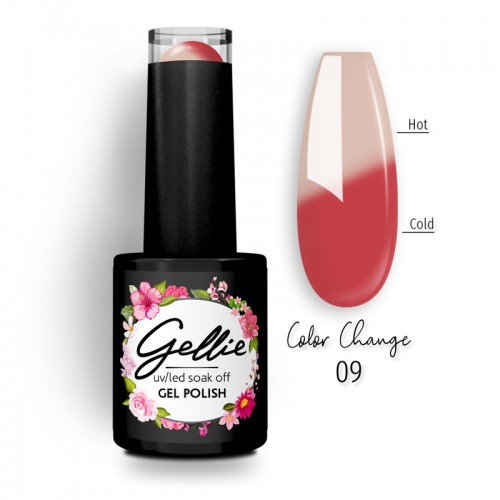 Gellie Ημιμόνιμο Βερνίκι Νυχιών Color Change 09 ,10ml