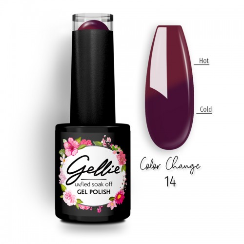 Gellie Ημιμόνιμο Βερνίκι Νυχιών Color Change 14 ,10ml