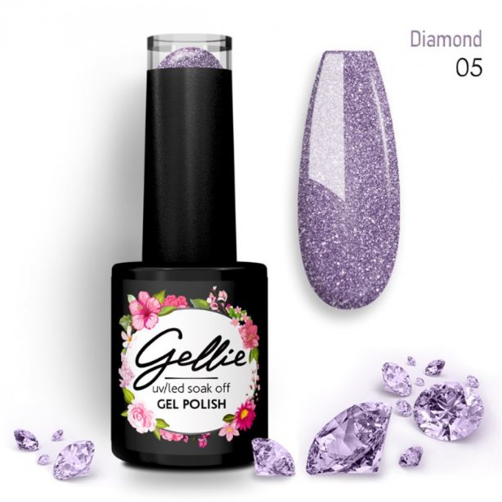 Gellie Ημιμόνιμο Βερνίκι Νυχιών Diamond 05 ,10ml *