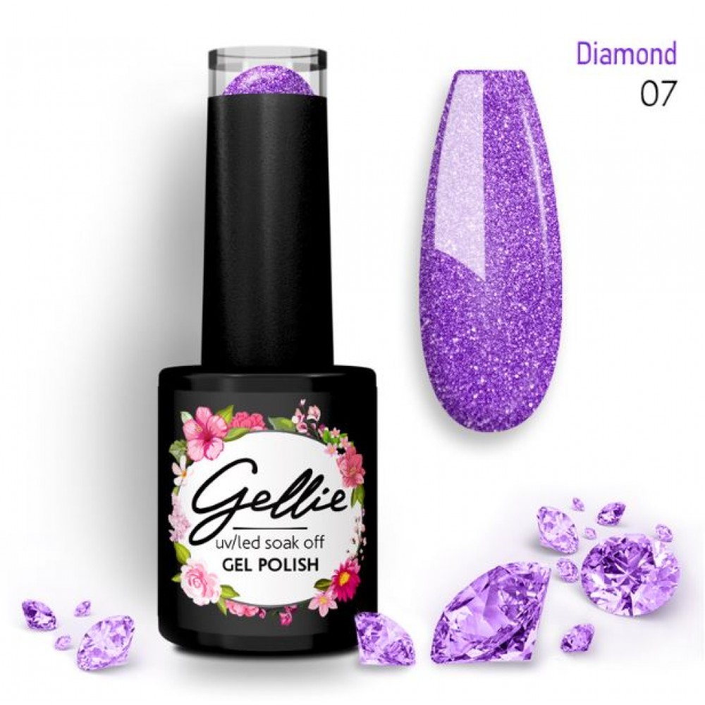 Gellie Ημιμόνιμο Βερνίκι Νυχιών Diamond 07 ,10ml