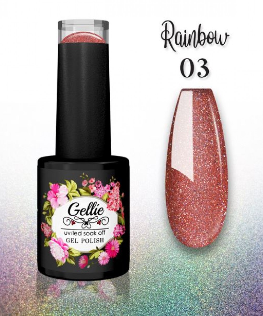 Gellie Ημιμόνιμο Βερνίκι Νυχιών Rainbow Series 03 ,10ml