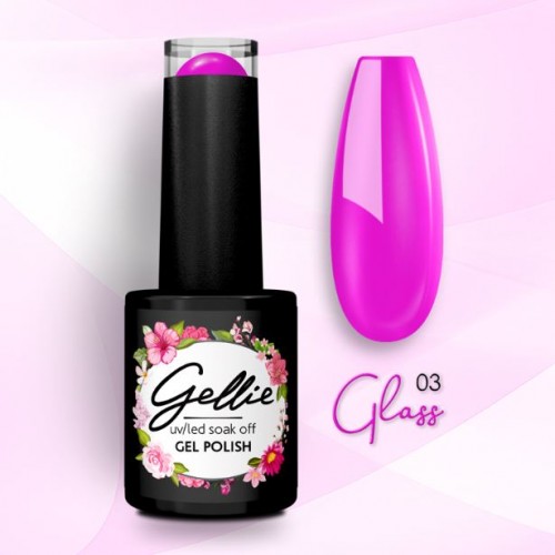 Gellie Ημιμόνιμο Βερνίκι Νυχιών Glass 03 ,10ml