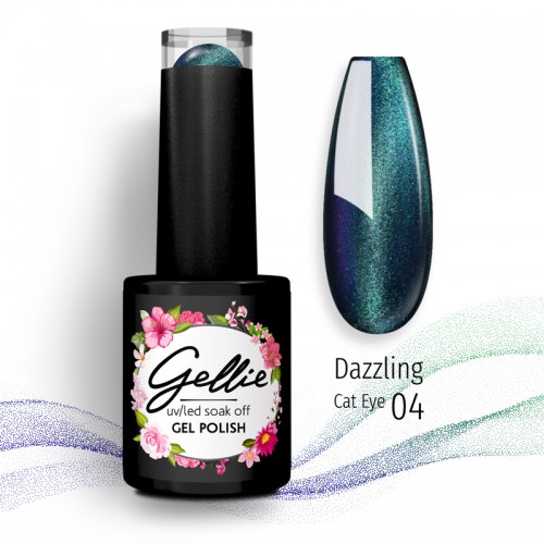Gellie Ημιμόνιμο Βερνίκι Νυχιών Dazzling Cat Eye 04 ,10ml