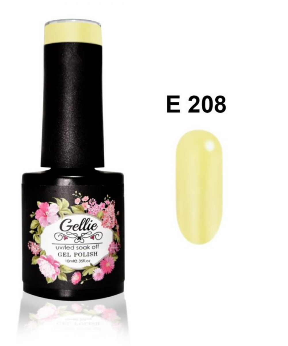 Gellie Ημιμόνιμο Βερνίκι Νυχιών E208 ,10ml