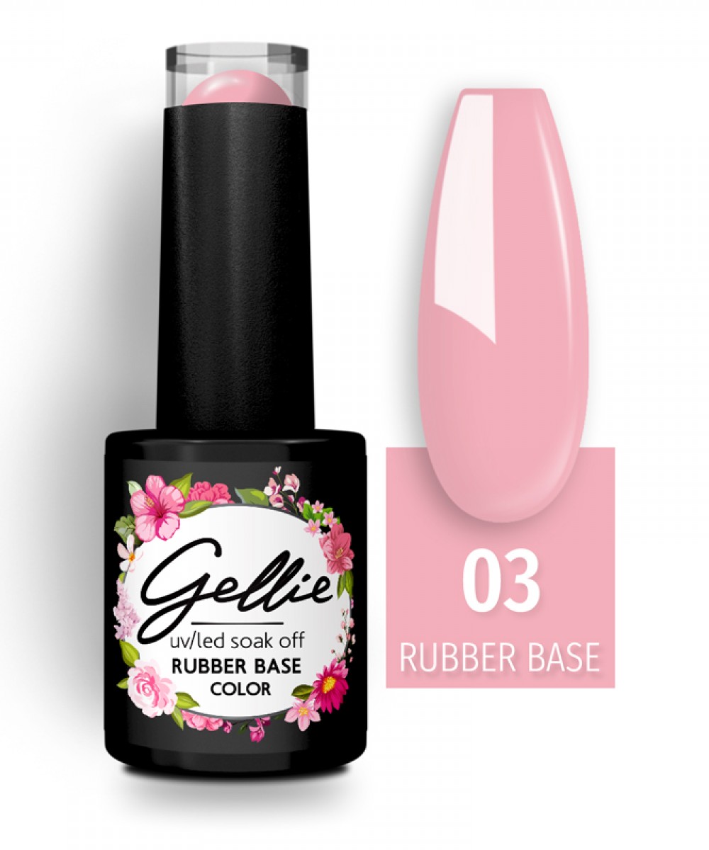 Gellie Rubber Base Color 03 ,10ml