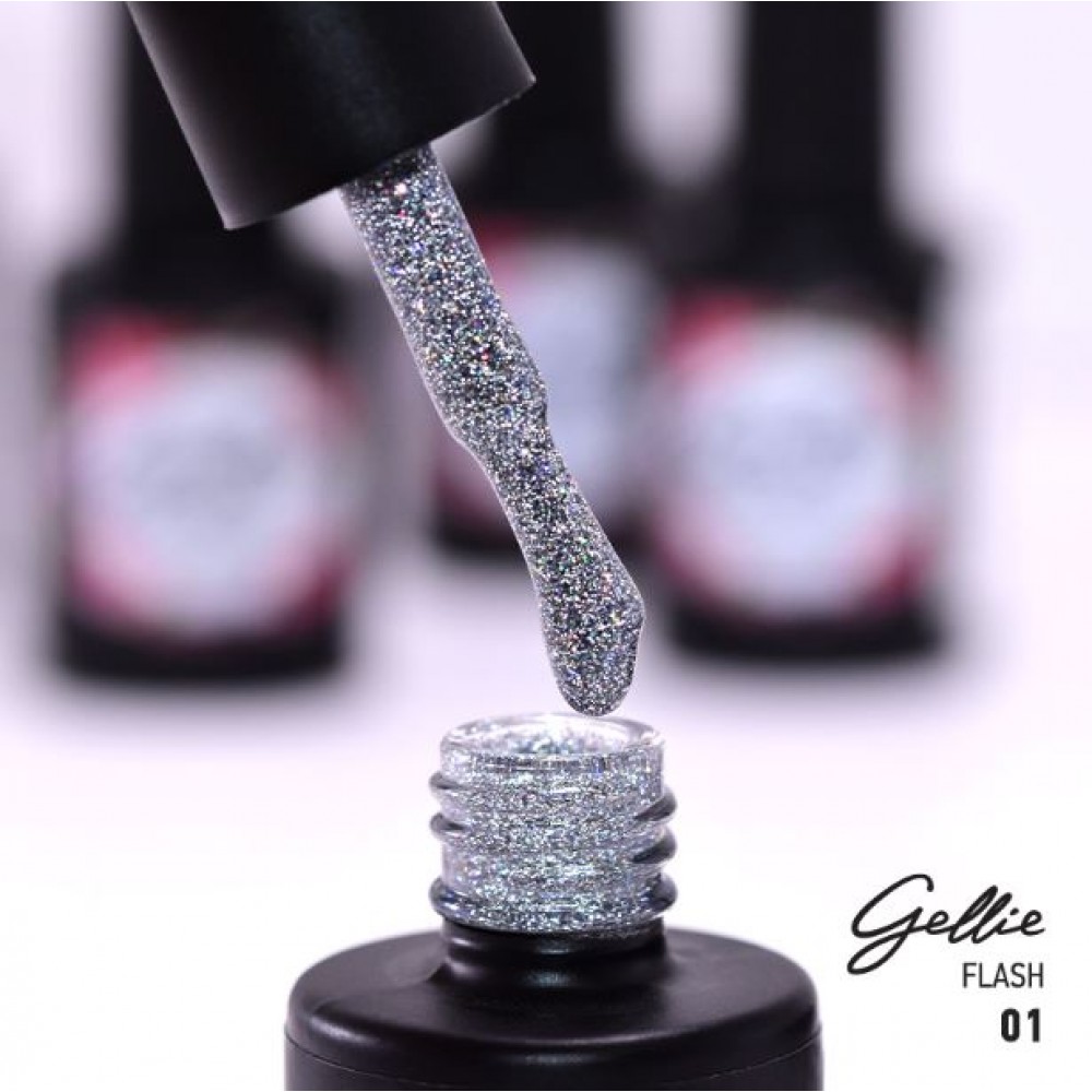 Gellie Ημιμόνιμο Βερνίκι Νυχιών Flash 01, 10ml