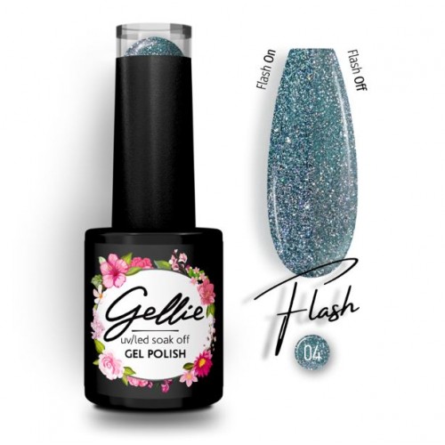 Gellie Ημιμόνιμο Βερνίκι Νυχιών Flash 04, 10ml