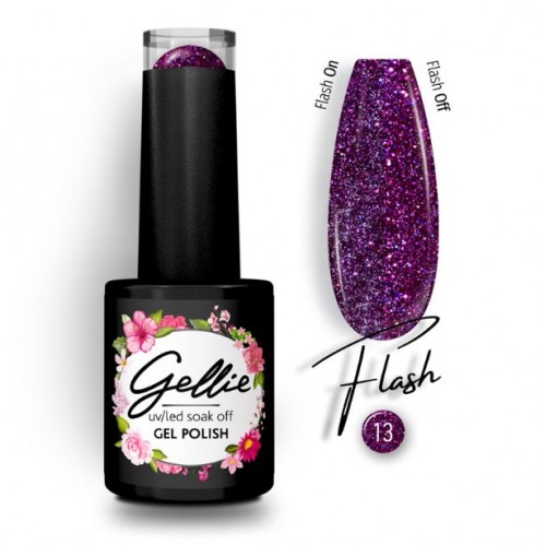 Gellie Ημιμόνιμο Βερνίκι Νυχιών Flash 13, 10ml