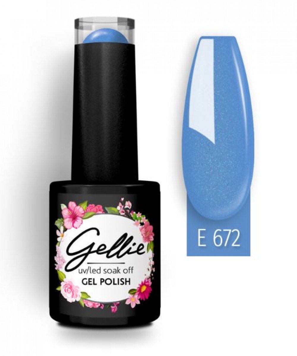 Gellie Ημιμόνιμο Βερνίκι Νυχιών E672 ,10ml