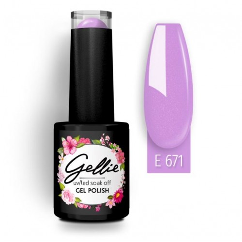 Gellie Ημιμόνιμο Βερνίκι Νυχιών E671 ,10ml