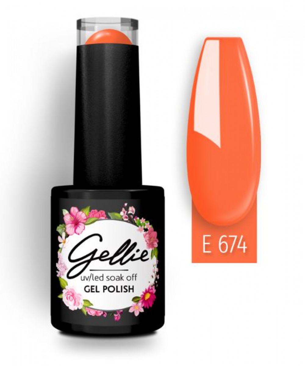 Gellie Ημιμόνιμο Βερνίκι Νυχιών E674 ,10ml