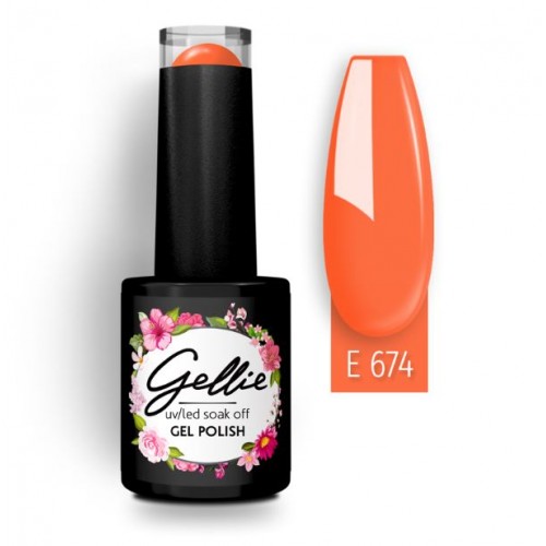 Gellie Ημιμόνιμο Βερνίκι Νυχιών E674 ,10ml