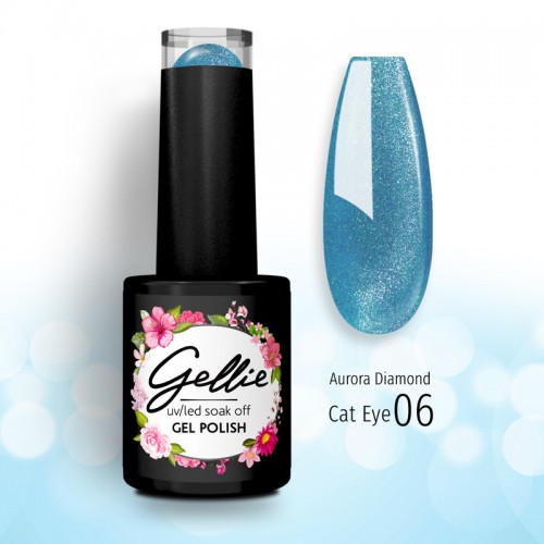 Gellie Ημιμόνιμο Βερνίκι Aurora Diamond Cat Eye 06 ,10ml