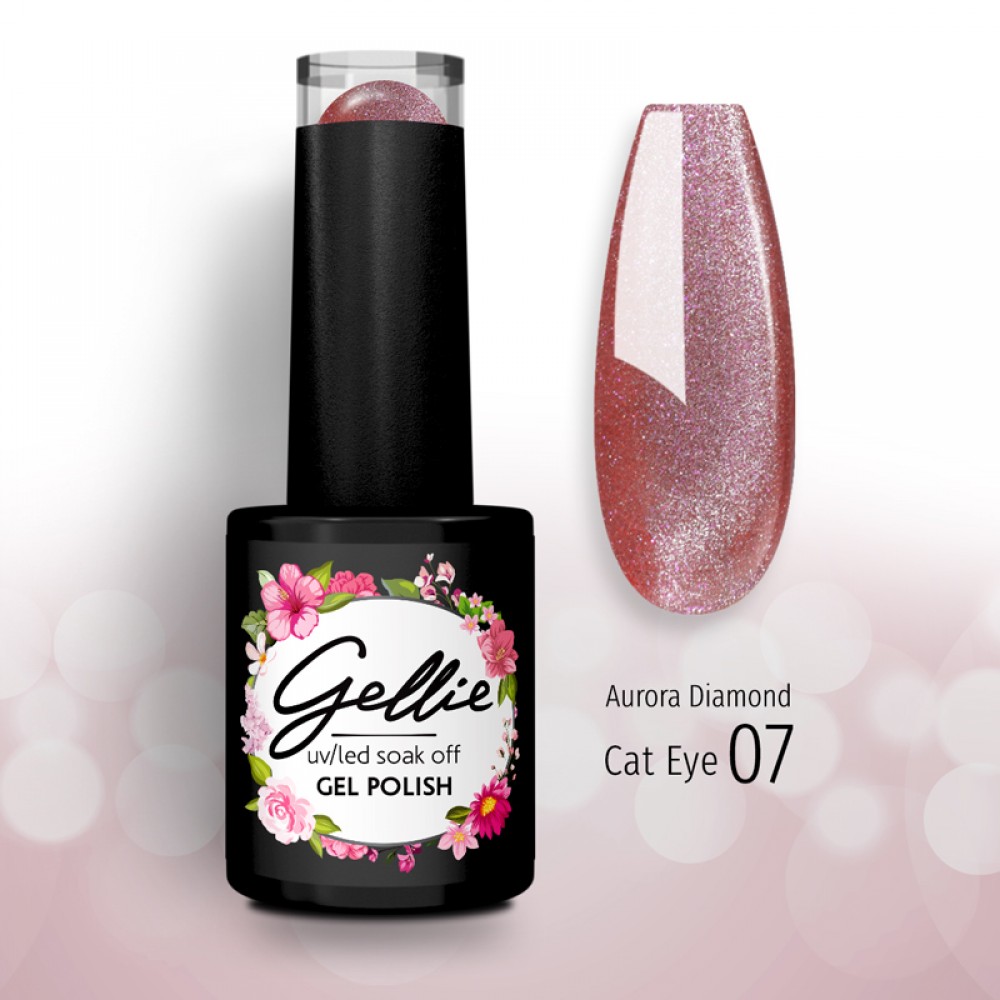 Gellie Ημιμόνιμο Βερνίκι Aurora Diamond Cat Eye 07 ,10ml Gellie Ημιμόνιμο Βερνίκι Aurora Diamond Cat Eye 07 ,10ml