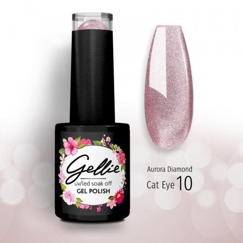 Gellie Ημιμόνιμο Βερνίκι Aurora Diamond Cat Eye 10 ,10ml