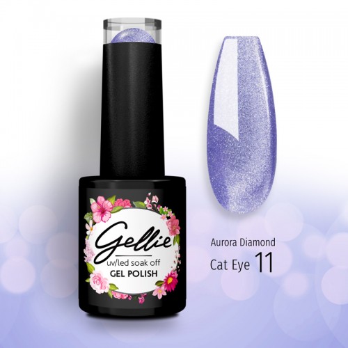 Gellie Ημιμόνιμο Βερνίκι Aurora Diamond Cat Eye 11 ,10ml