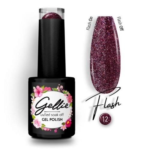 Gellie Ημιμόνιμο Βερνίκι Νυχιών Flash 12, 10ml