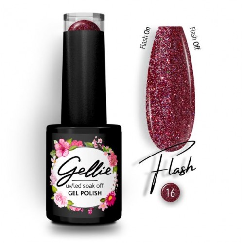 Gellie Ημιμόνιμο Βερνίκι Νυχιών Flash 16, 10ml