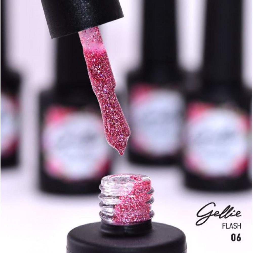 Gellie Ημιμόνιμο Βερνίκι Νυχιών Flash 06, 10ml