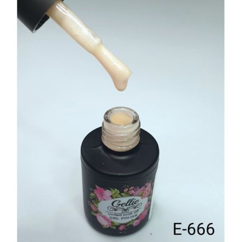 Gellie Ημιμόνιμο Βερνίκι Νυχιών E666 ,10ml