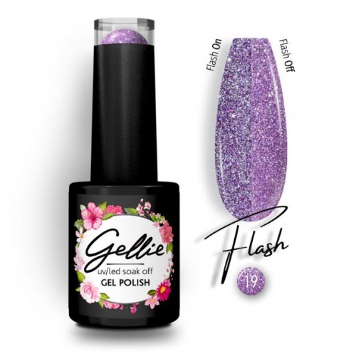 Gellie Ημιμόνιμο Βερνίκι Νυχιών Flash 19, 10ml