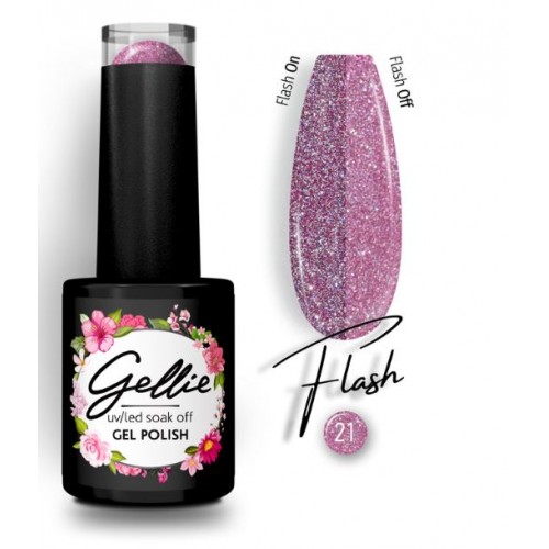 Gellie Ημιμόνιμο Βερνίκι Νυχιών Flash 21, 10ml