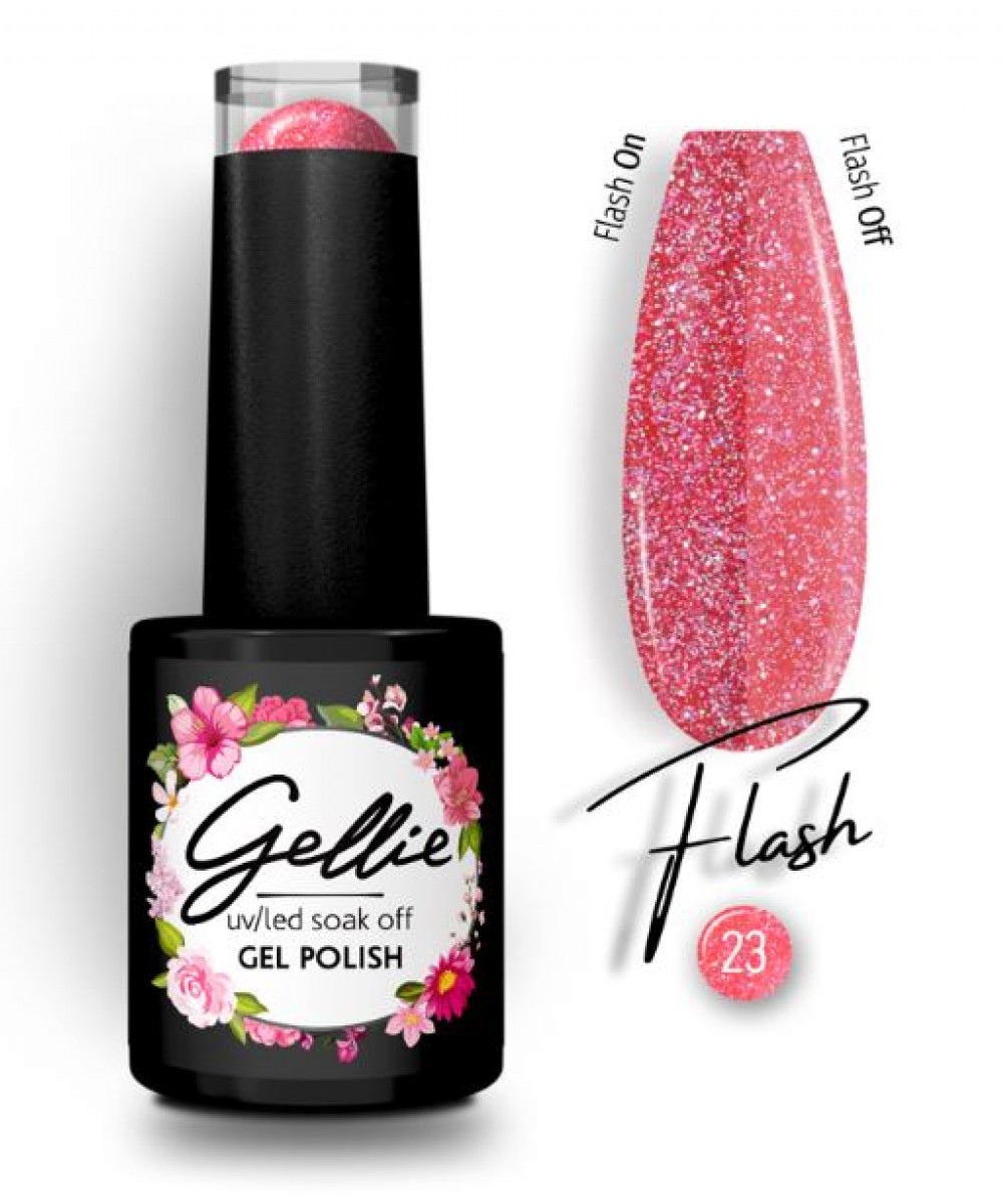 Gellie Ημιμόνιμο Βερνίκι Νυχιών Flash 23, 10ml
