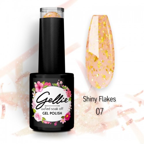 Gellie Ημιμόνιμο Βερνίκι Νυχιών Shiny Flakes 07, 10ml