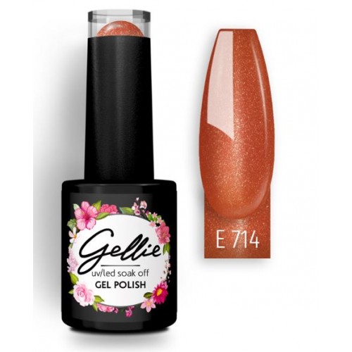 Gellie Ημιμόνιμο Βερνίκι Νυχιών E714, 10ml