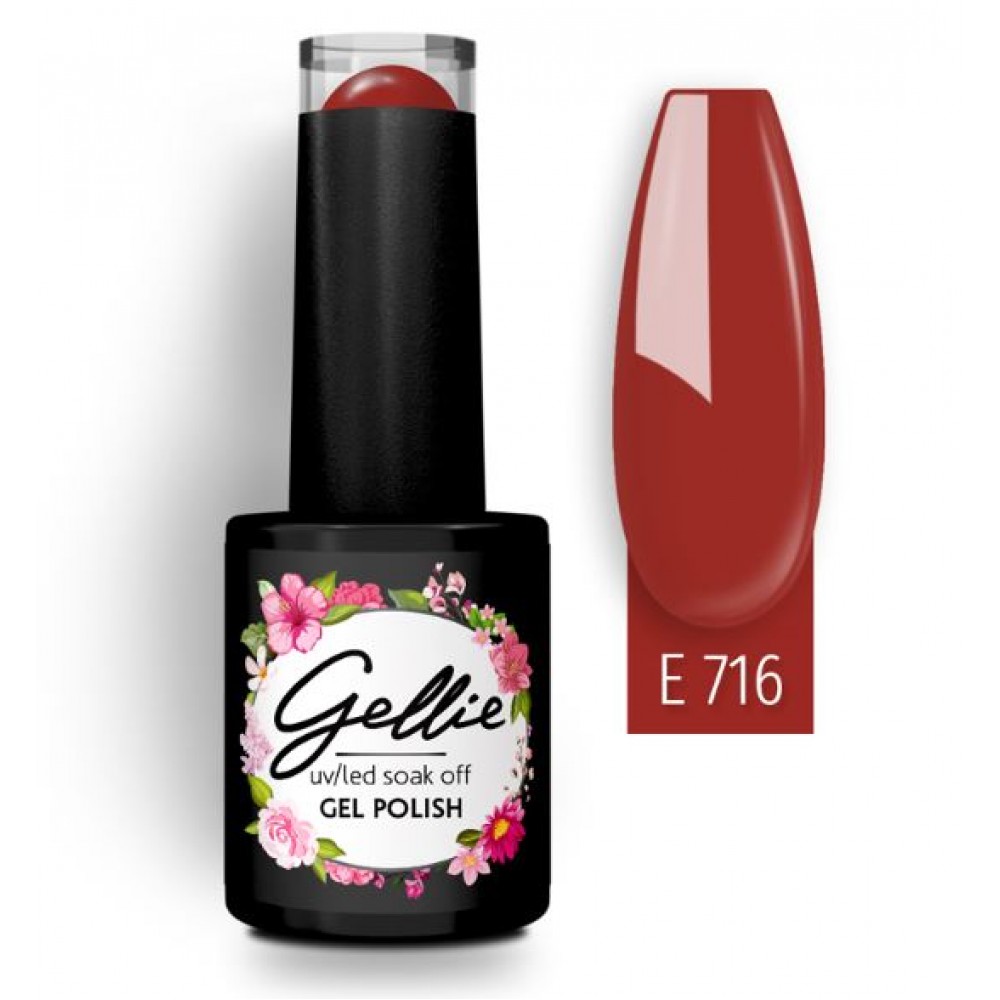 Gellie Ημιμόνιμο Βερνίκι Νυχιών E716, 10ml