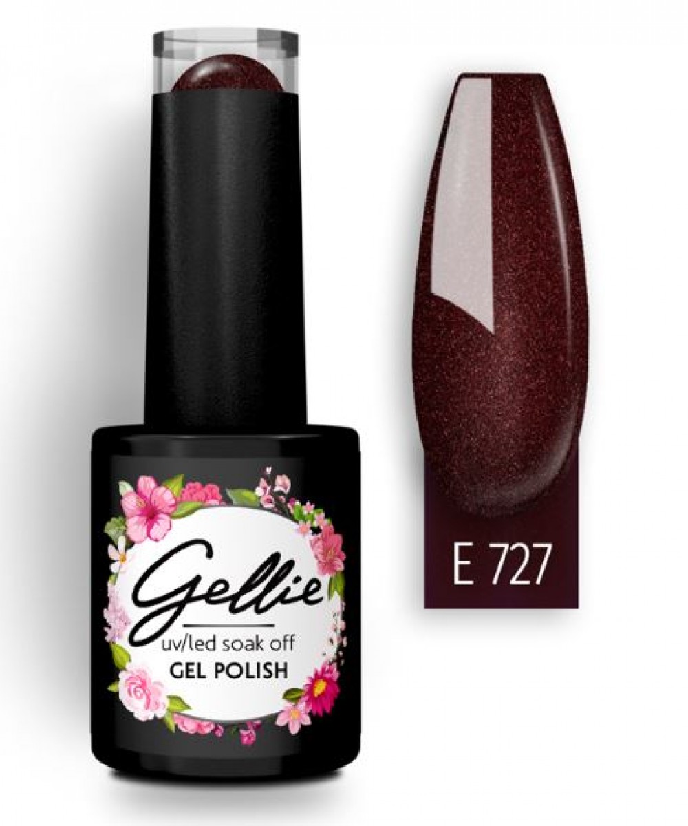 Gellie Ημιμόνιμο Βερνίκι Νυχιών E727, 10ml