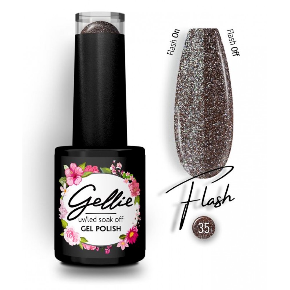 Gellie Ημιμόνιμο Βερνίκι Νυχιών Flash 35, 10ml