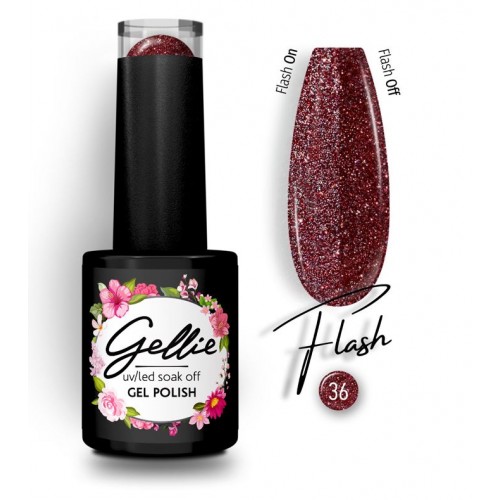 Gellie Ημιμόνιμο Βερνίκι Νυχιών Flash 36, 10ml