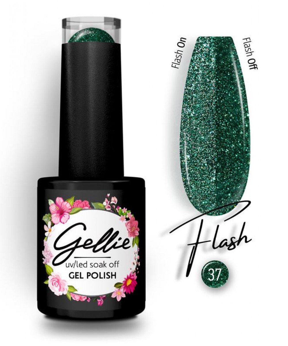 Gellie Ημιμόνιμο Βερνίκι Νυχιών Flash 37, 10ml